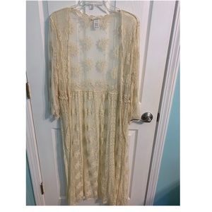 natural life lace cardigan